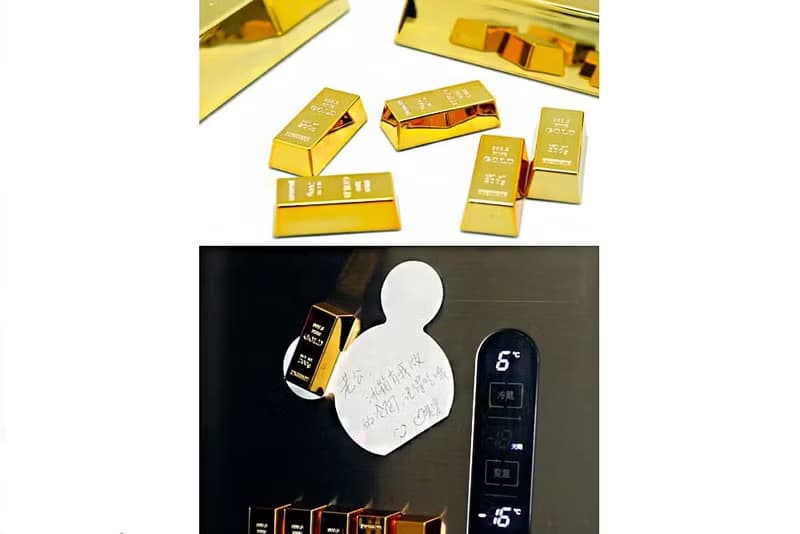 父親節-創意禮物- 爸爸賺大錢-金塊磁鐵 冰箱貼 搞怪 創意文具