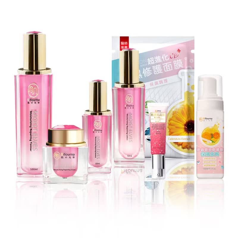 肌の光萃-修護奢華套組(保養品4件組+防曬*1+洗卸慕斯*1+面膜*10)
