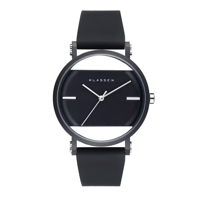 Imperfect Square Black / 全黑鏤空鋼帶手錶 -可定制