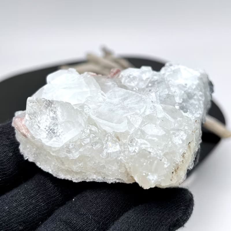 瀲心。原礦 擺件 淨化 能量 療癒 l 鑽石魚眼石 粉紅沸石 l