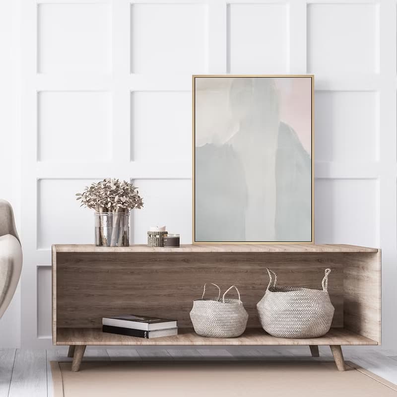 迷濛II - 土灰色抽象掛畫/簡約風佈置/居家佈置/臥室掛畫/裝飾畫