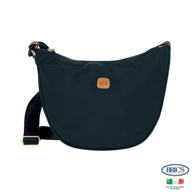 【BRIC' S】X-Bag 半月側背包-深海藍
