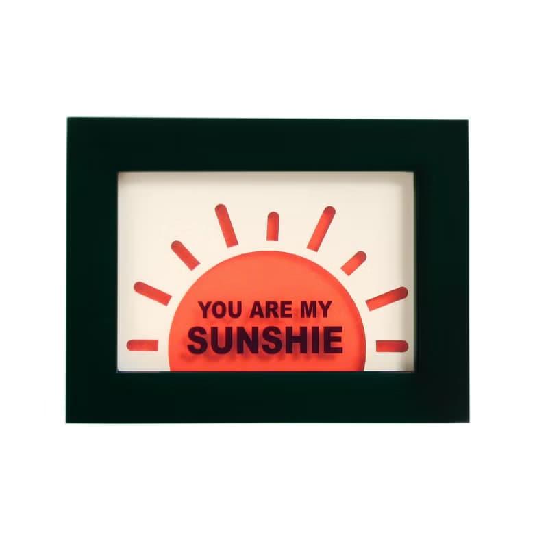 讓愛發光 紙雕夜光畫 You are my sunshine 情人節禮物