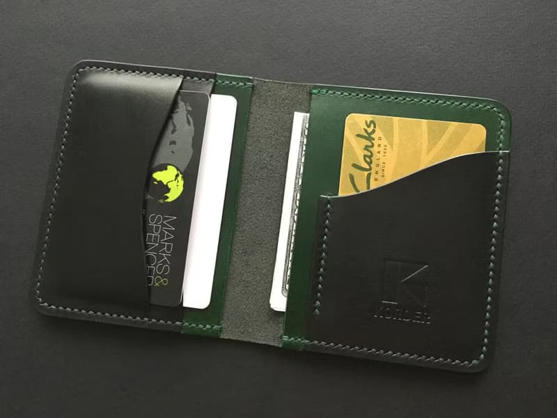 Minimalist Leather Wallet, Card Wallet, Billfold, Slim & Simple Leather Wallet