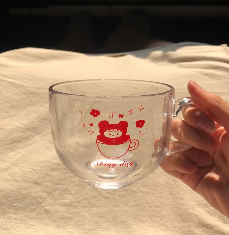 【薑餅熊系列】玻璃杯 麥片杯/ 汽水瓶杯