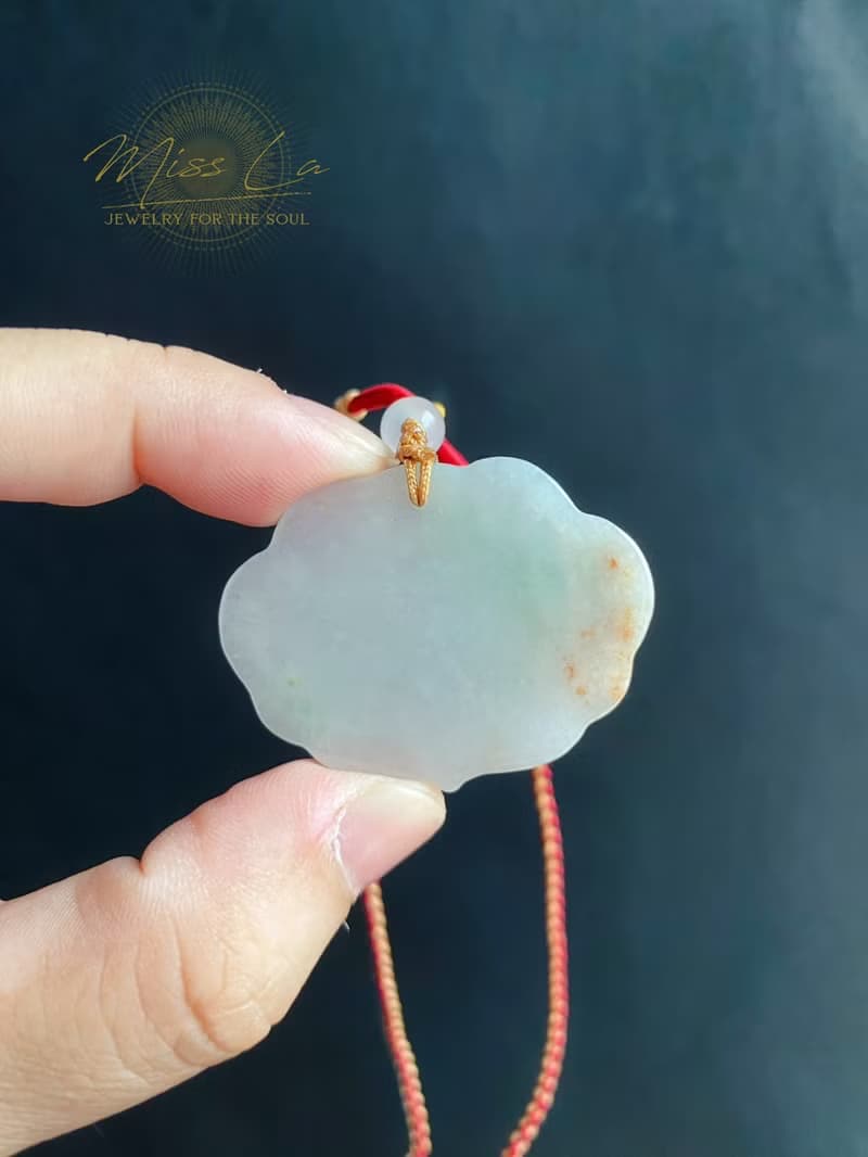 天然緬甸玉 翡翠 紅翡 牡丹花 吊墜 花開富貴 禮物 項鍊 花中之王