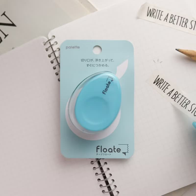 【Floate】隨身紙膠帶切割器 / 天空藍