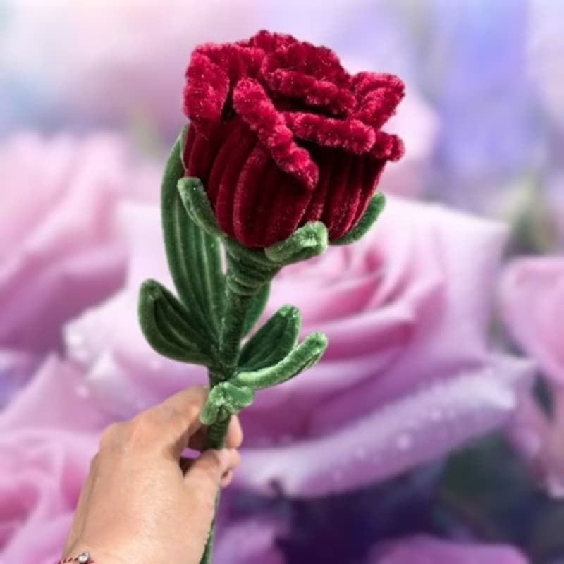 中型玫瑰花束單支, 畢業禮, 生日禮,情人節花束