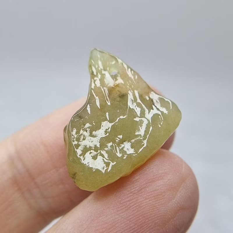 冰種起膠黃翡原石 無事牌吊墜牌件 | 天然緬甸玉A貨翡翠