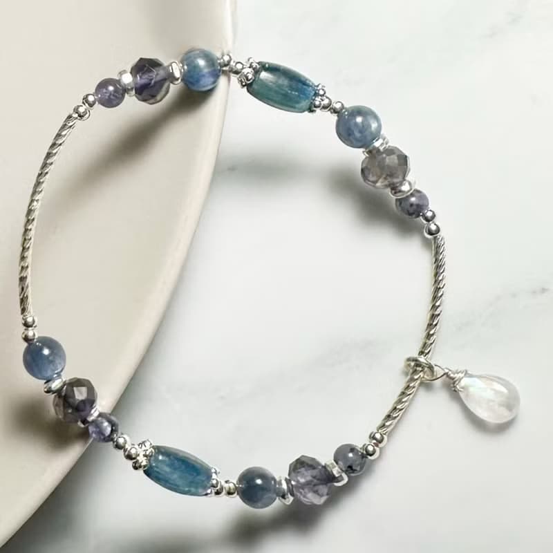 多層次風格-深潛藍海-純銀系手鍊