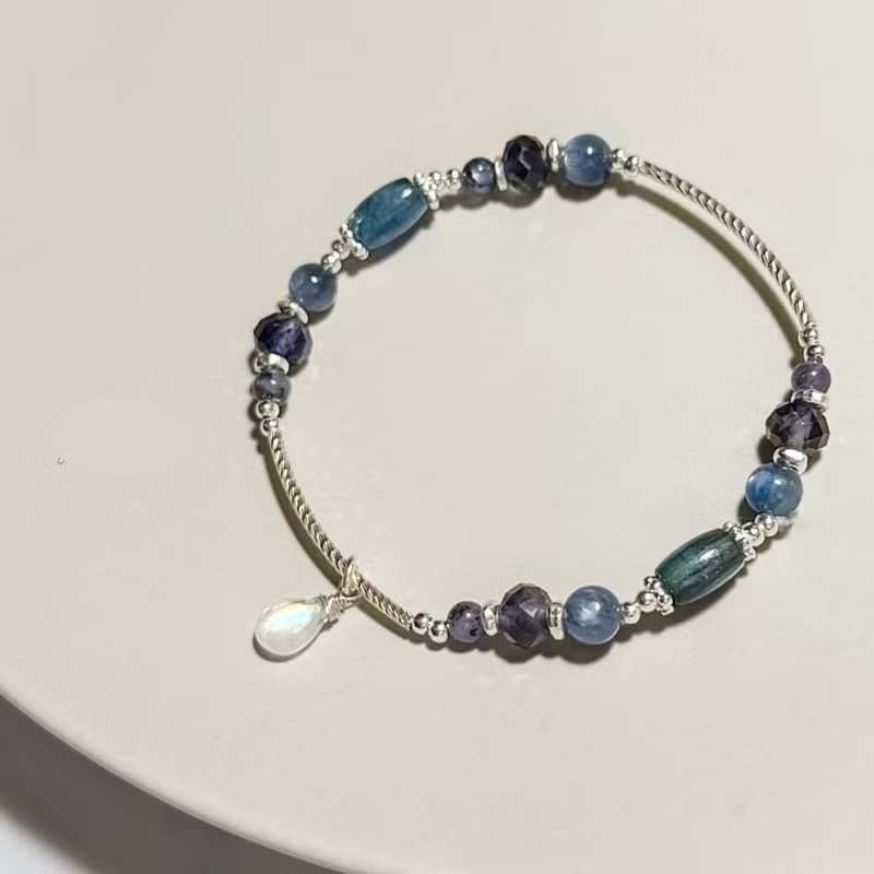 多層次風格-深潛藍海-純銀系手鍊