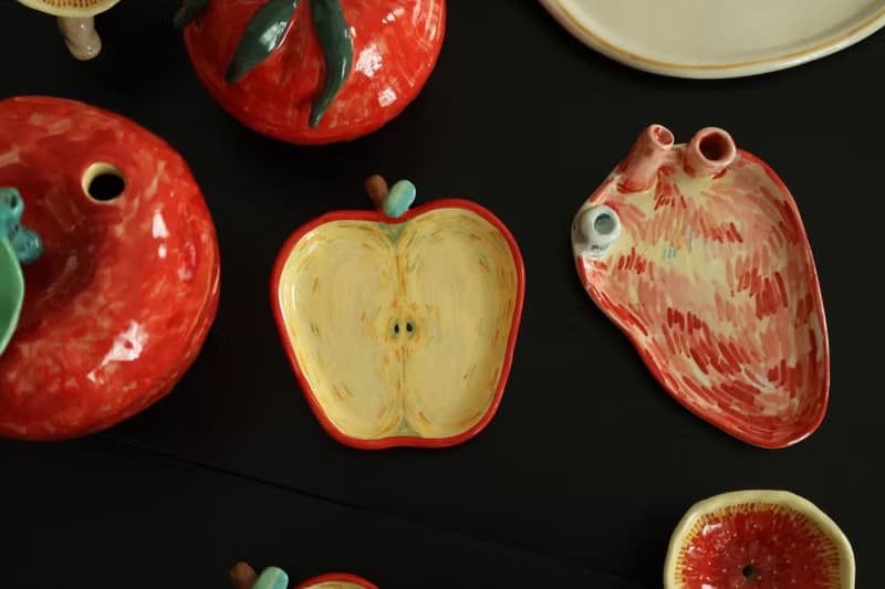 Apple Tea Bag Plate