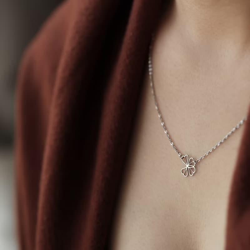 moorigin 酢漿草項鍊 | 醫療鋼・抗過敏・可洗澡・不掉色