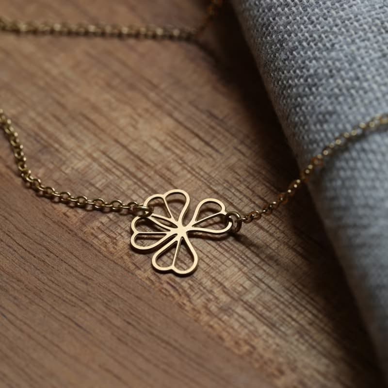 moorigin 酢漿草項鍊 | 醫療鋼・抗過敏・可洗澡・不掉色