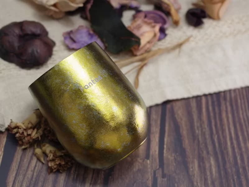 FantasTi  鈦愛生活系列-純鈦雙層保溫保冷鈦杯-幻金結晶 220ml