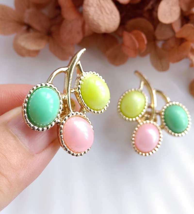 Vintage Jewelry 西洋古董飾品 SARAH COV CANDY LAND 夾式耳環