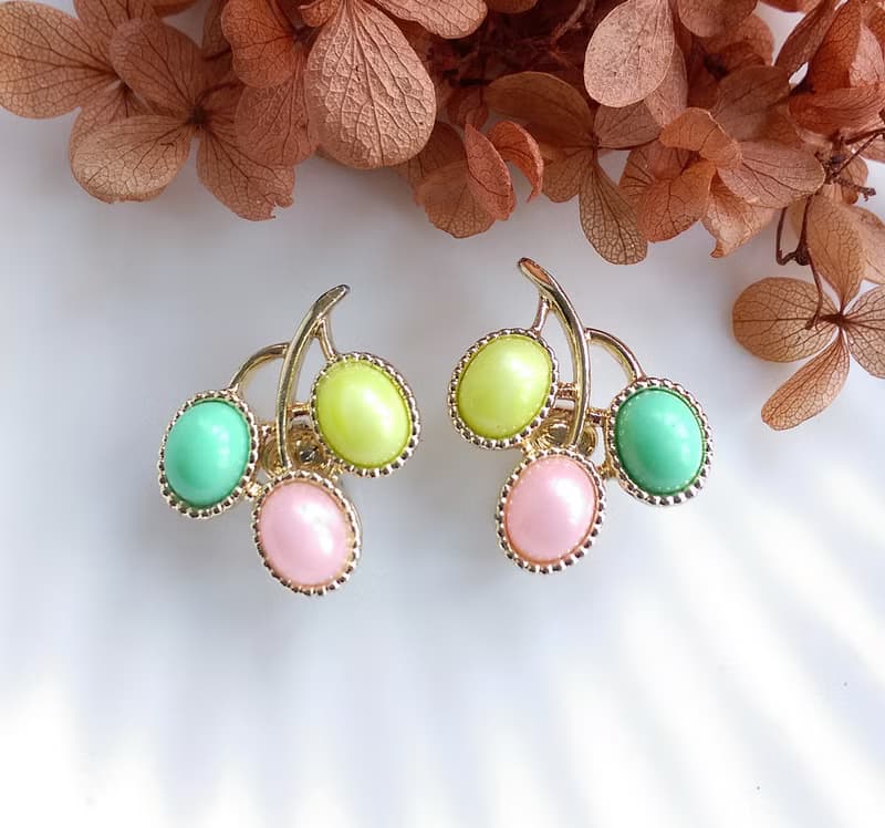 Vintage Jewelry 西洋古董飾品 SARAH COV CANDY LAND 夾式耳環