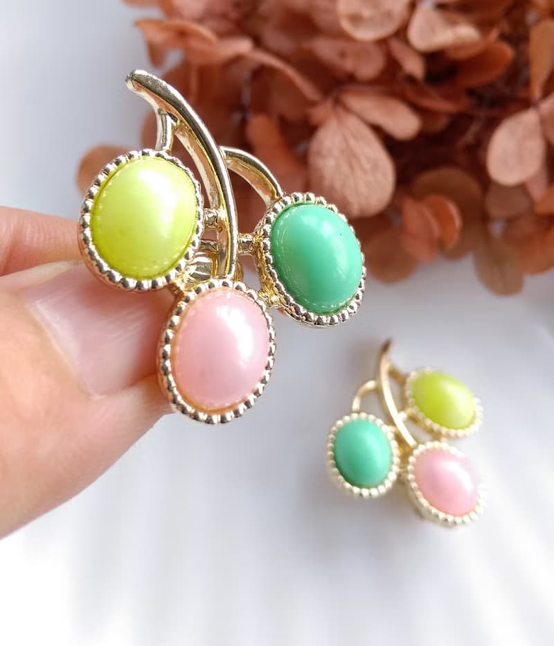 Vintage Jewelry 西洋古董飾品 SARAH COV CANDY LAND 夾式耳環