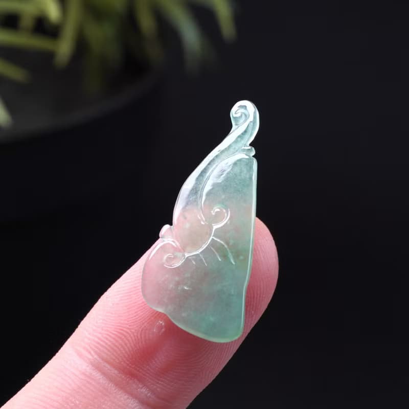 玻璃種晴水翡翠如意 | 裸石 | 天然緬甸玉翡翠A貨 | 送禮