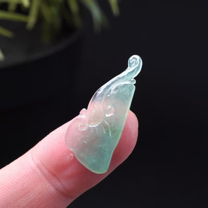 玻璃種晴水翡翠如意 | 裸石 | 天然緬甸玉翡翠A貨 | 送禮