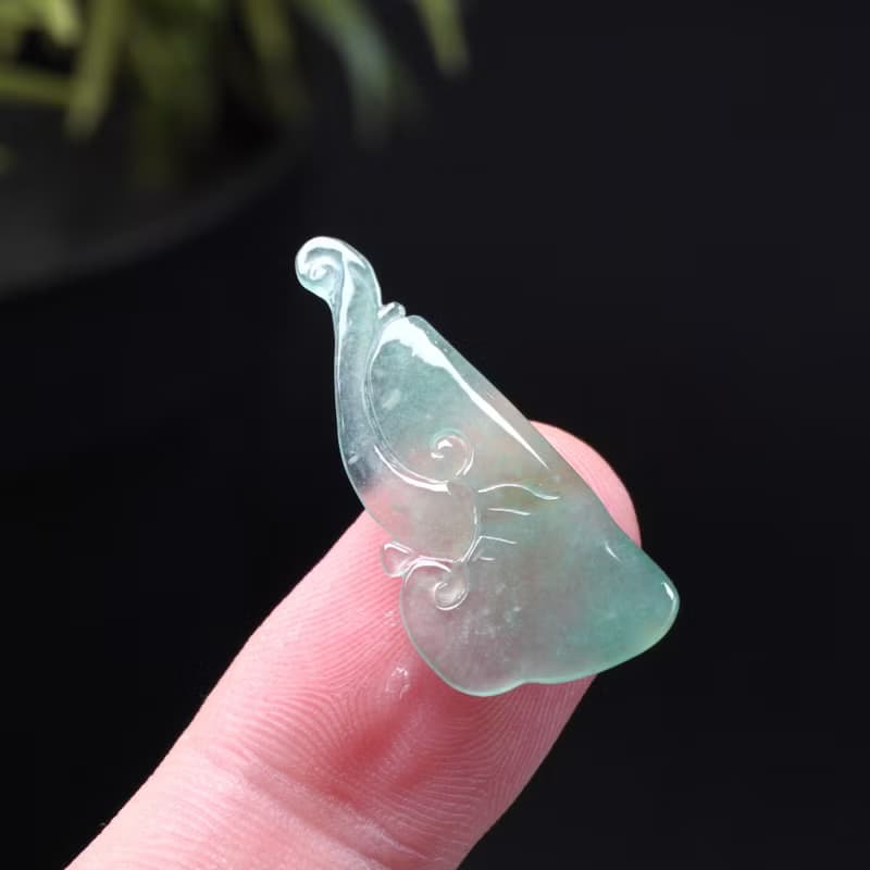 玻璃種晴水翡翠如意 | 裸石 | 天然緬甸玉翡翠A貨 | 送禮