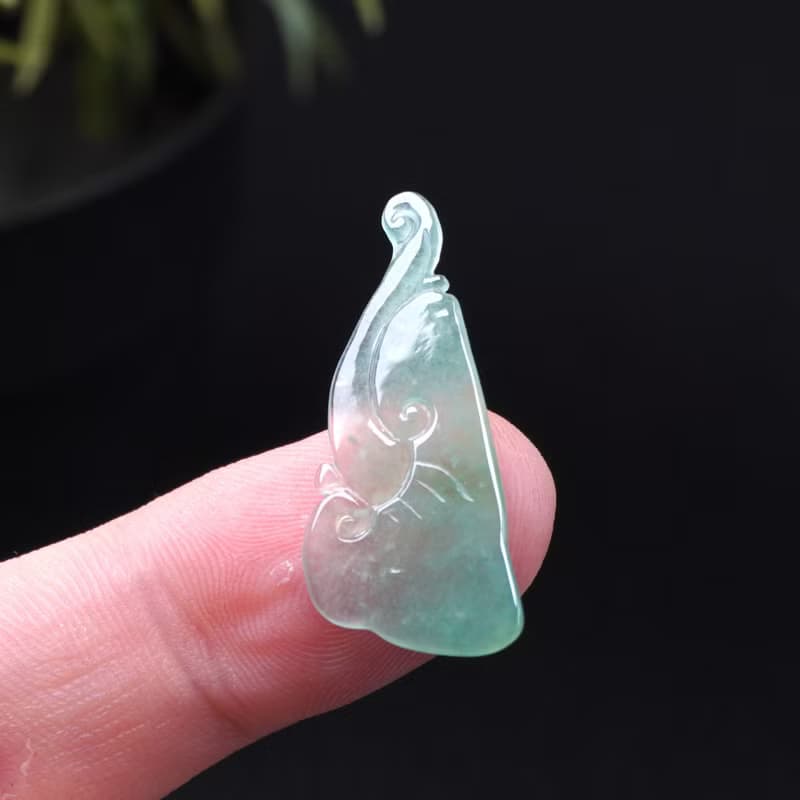 玻璃種晴水翡翠如意 | 裸石 | 天然緬甸玉翡翠A貨 | 送禮