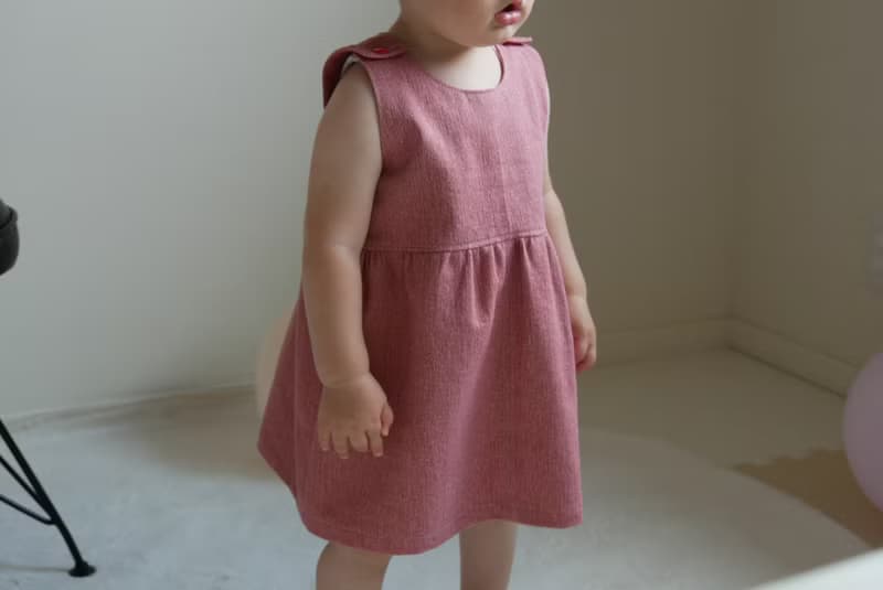 子供服　ブラッシングデニム　ワンピース