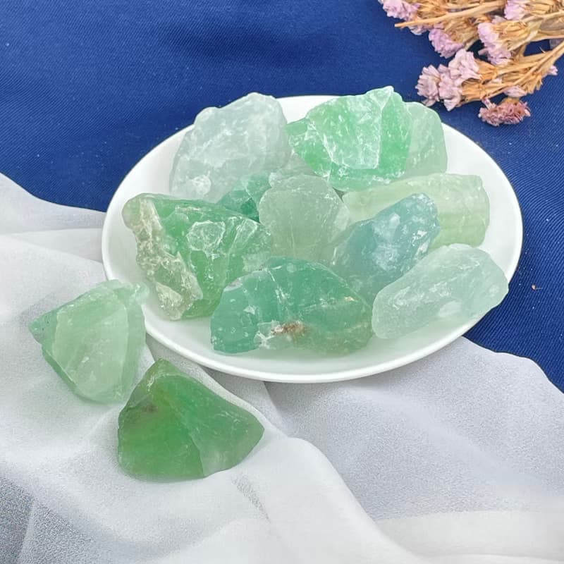 【MU工坊】淺綠螢石擴香石/水晶擴香燈/碎石/室內香薰/淨化小夜燈