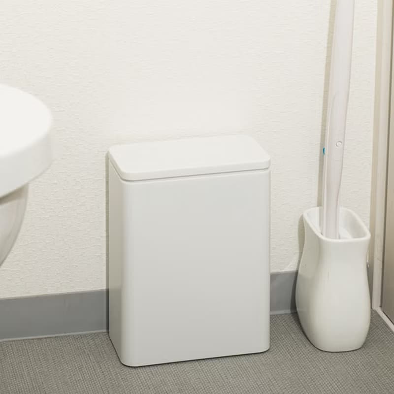 日本ideaco 防臭按壓式桌邊/落地垃圾桶-3L