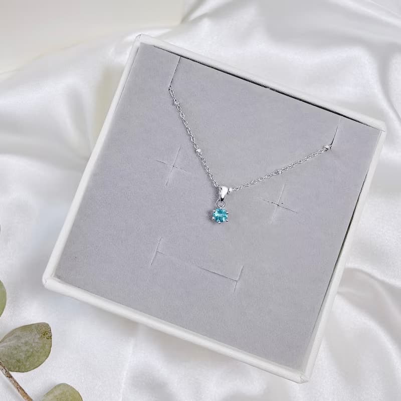 太陽雨 | 磷灰石 / 單鑽爪鑲 / 單件款 | 天然寶石項鍊/手鍊