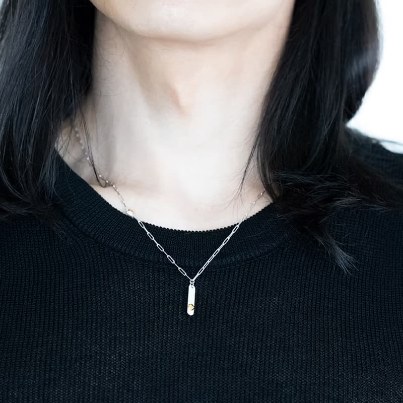 TIME SCREW COGWHEEL NECKLACE