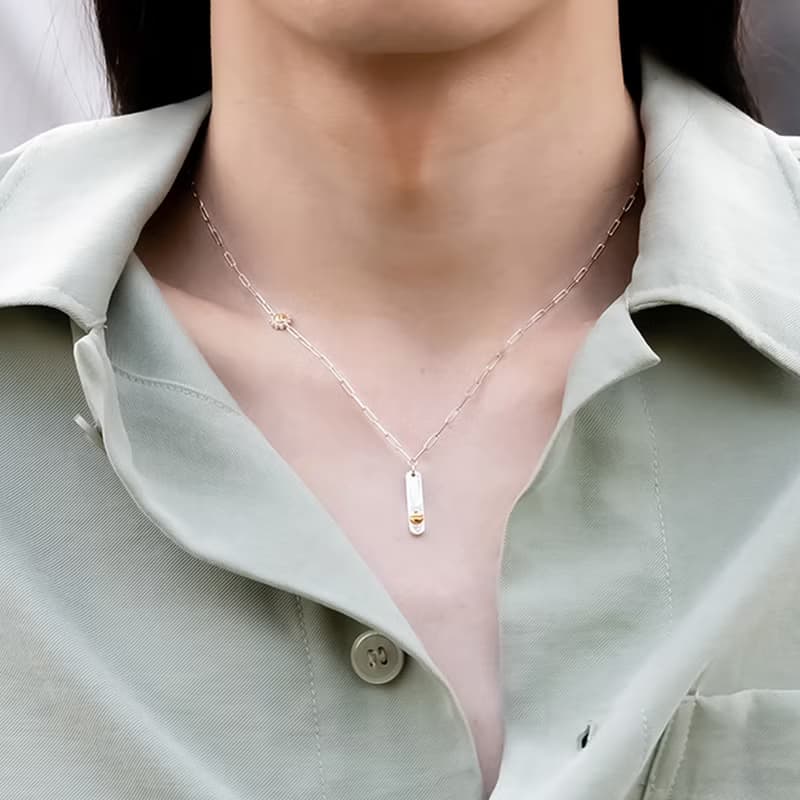 TIME SCREW COGWHEEL NECKLACE