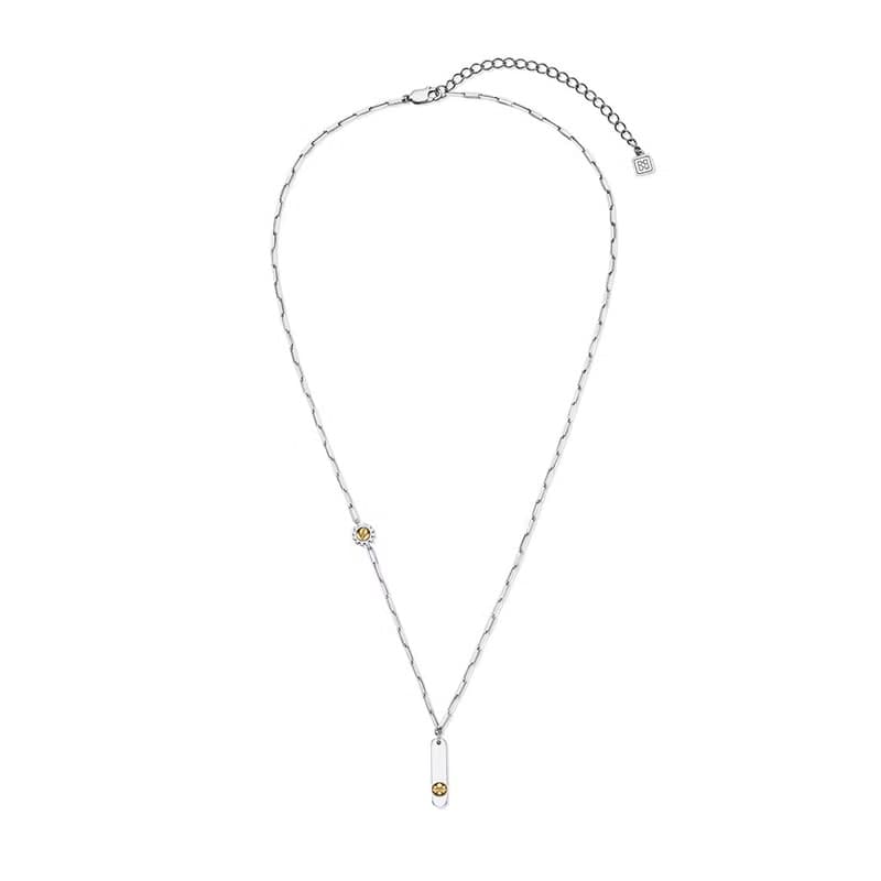 TIME SCREW COGWHEEL NECKLACE