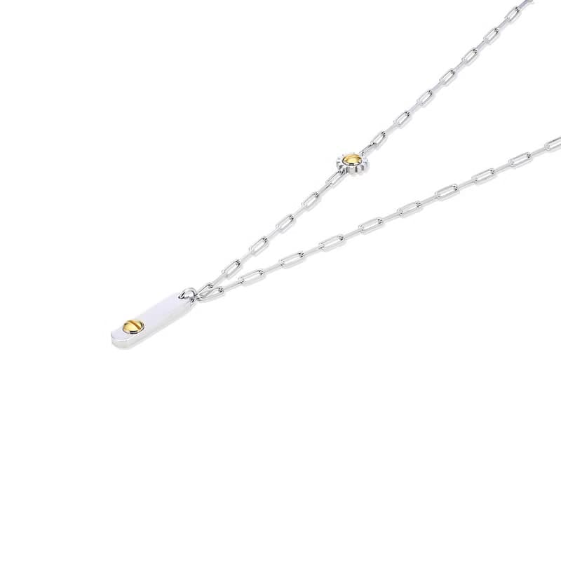 TIME SCREW COGWHEEL NECKLACE