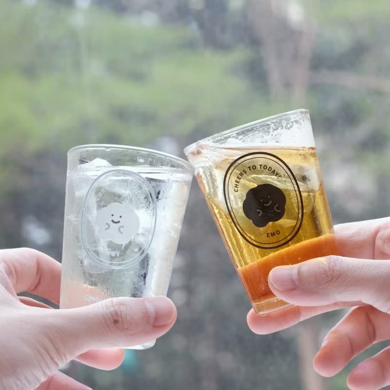 喜怒哀樂 小乾杯 啤酒杯 酒杯 玻璃杯 水杯 143ml