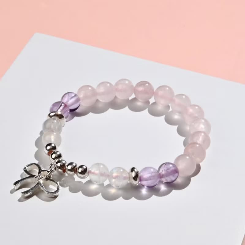 粉嫩甜心-兒童手鍊/手工串珠 (親子款)