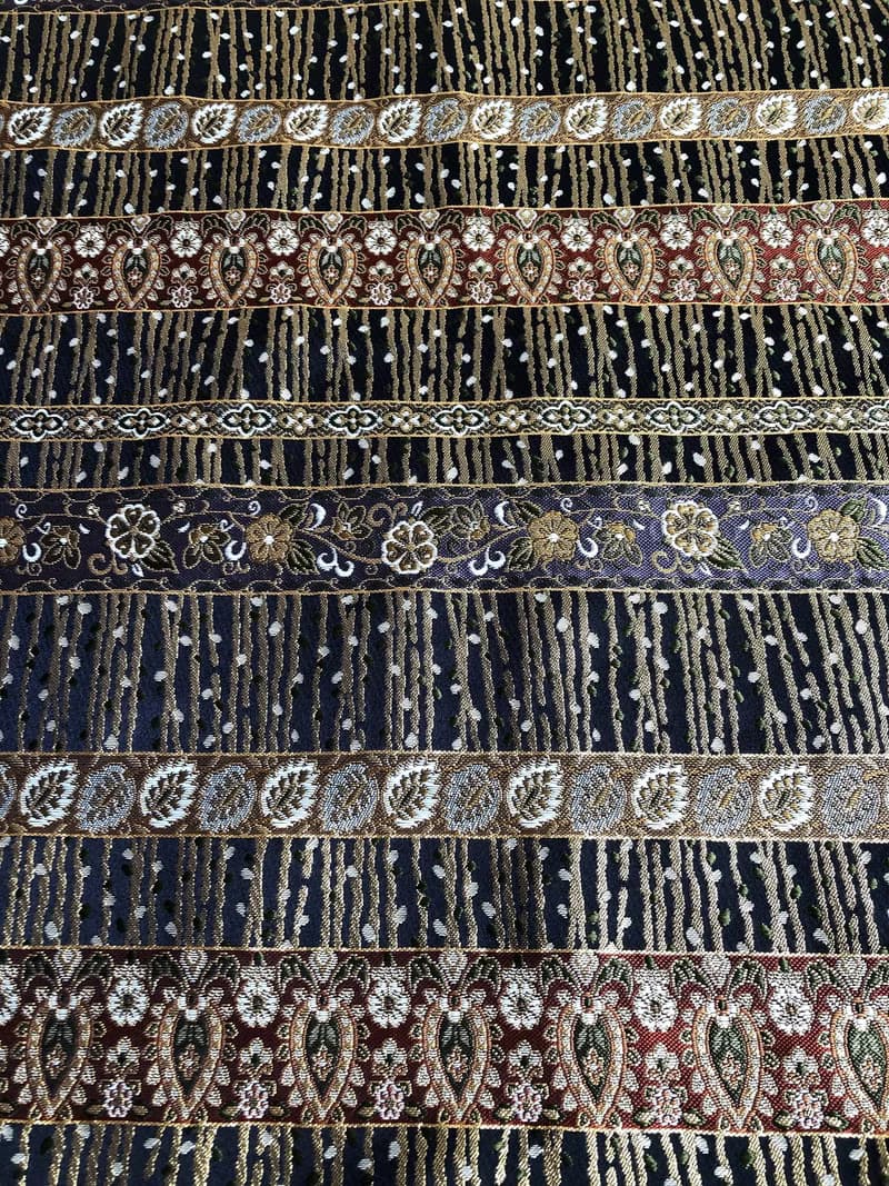 京西陣金襴錦織【古典金錦邊條】-長夾/皮夾/零錢包/禮物