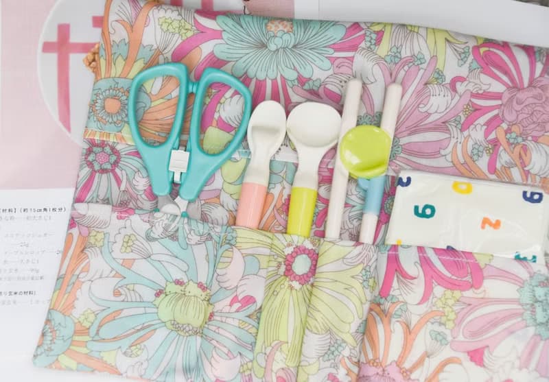 秘密花園/英國防水布 寶寶食物餐具收納袋