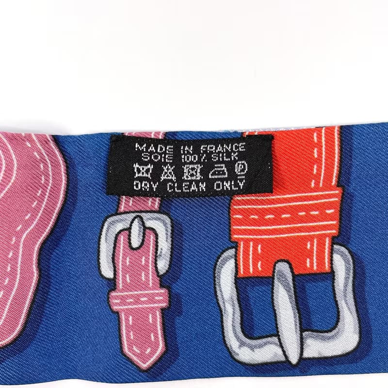 【日本直送 中古美品】エルメス HERMES ツイリー スカーフ HARNAIS DES PRESIDENTS 大統領の馬具 シルク100%