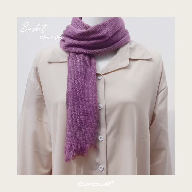 【愛奇蹟 Amour Miracle】喀什米爾藤籃圍巾 Cashmere scarf