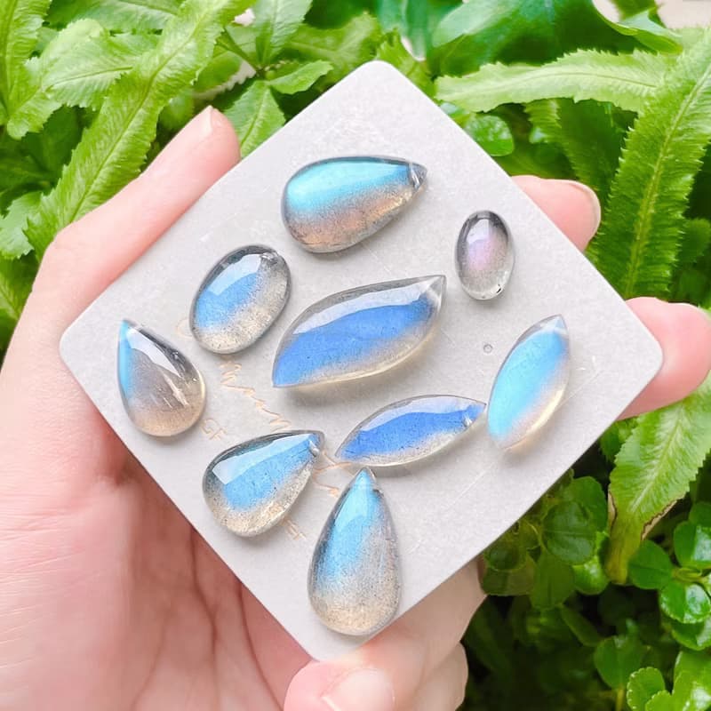畢業級星光透體拉長石項鍊 14K