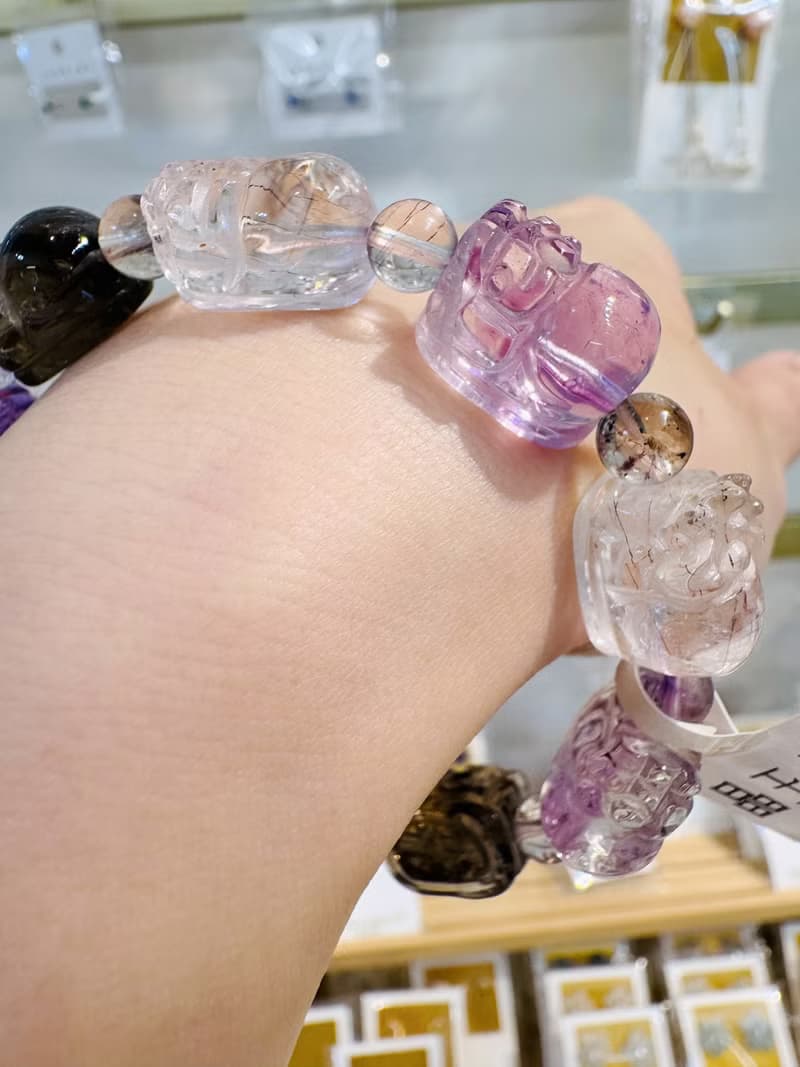 天然超七貔貅32.85g招財人緣貴人緣三輪骨幹水晶招財旺福