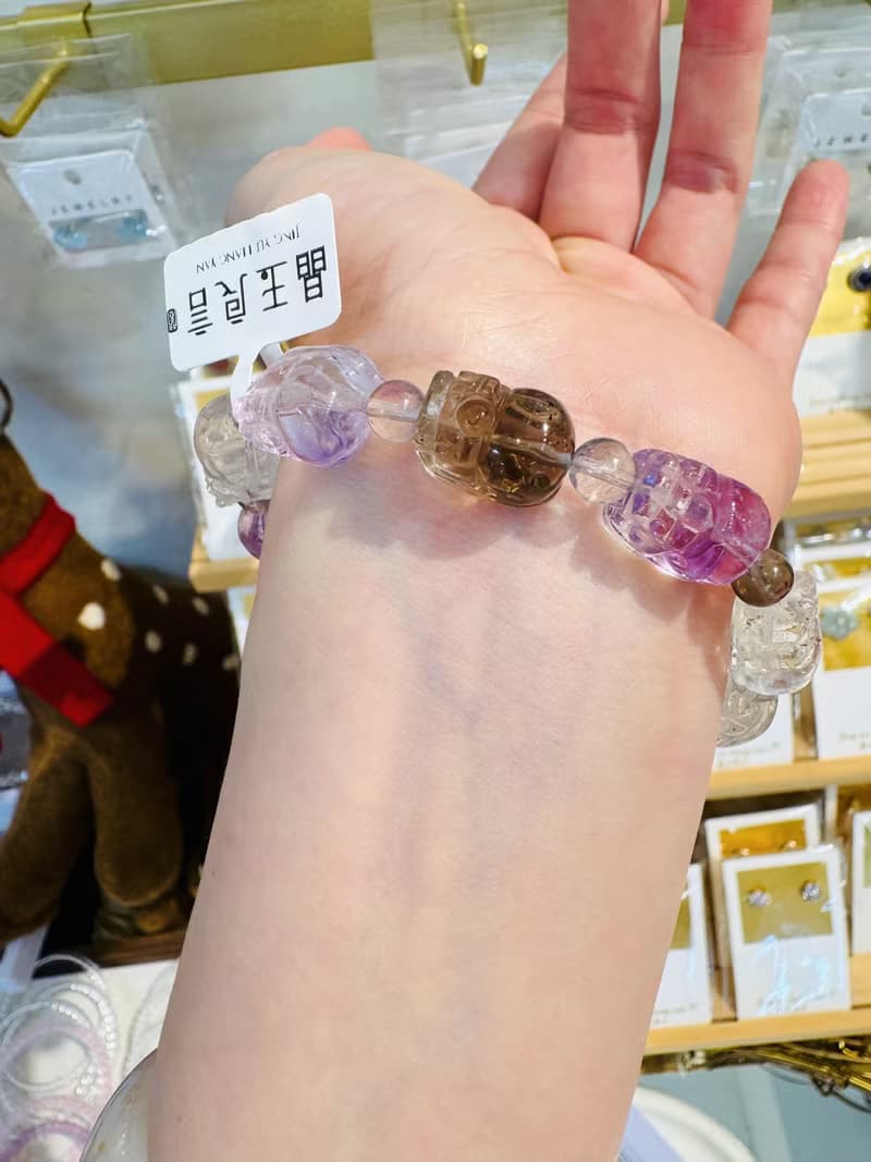 天然超七貔貅32.85g招財人緣貴人緣三輪骨幹水晶招財旺福