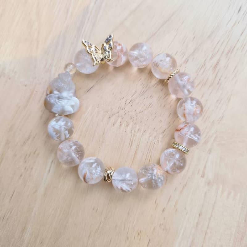 阿拉善太陽神雪花幽靈設計款手串