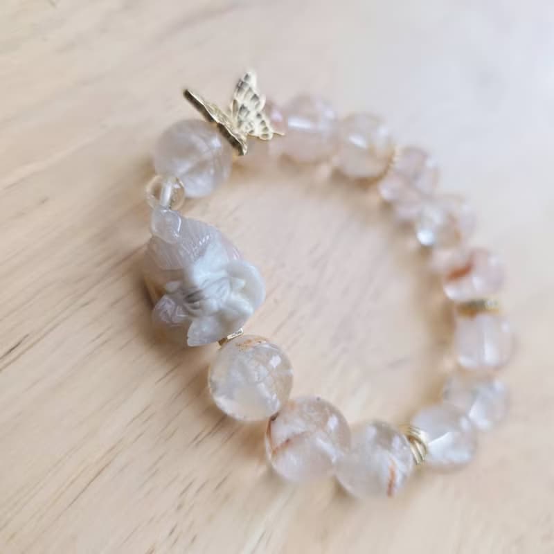 阿拉善太陽神雪花幽靈設計款手串