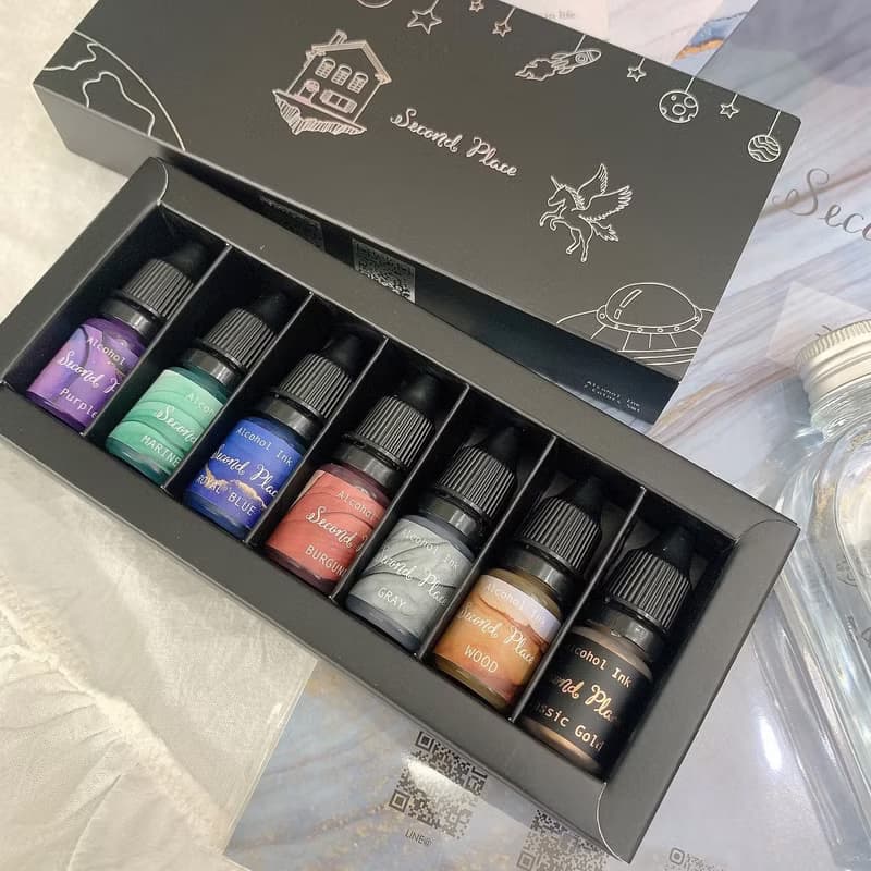 酒精墨水DIY組合材料包/手作材料/DIY酒精墨水畫
