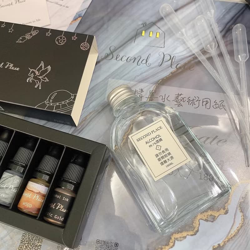 酒精墨水DIY組合材料包/手作材料/DIY酒精墨水畫
