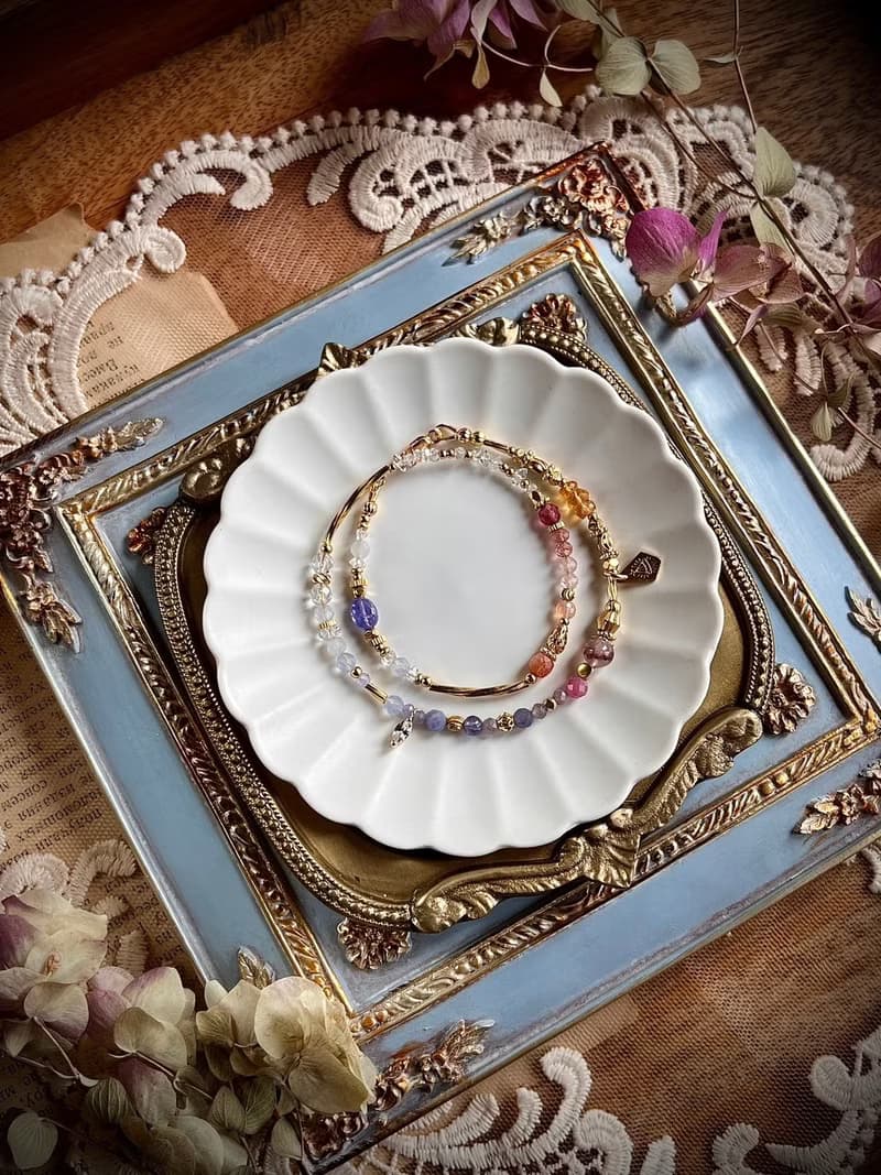 -遊樂園的邂逅-天然水晶手鏈/黃銅手鍊