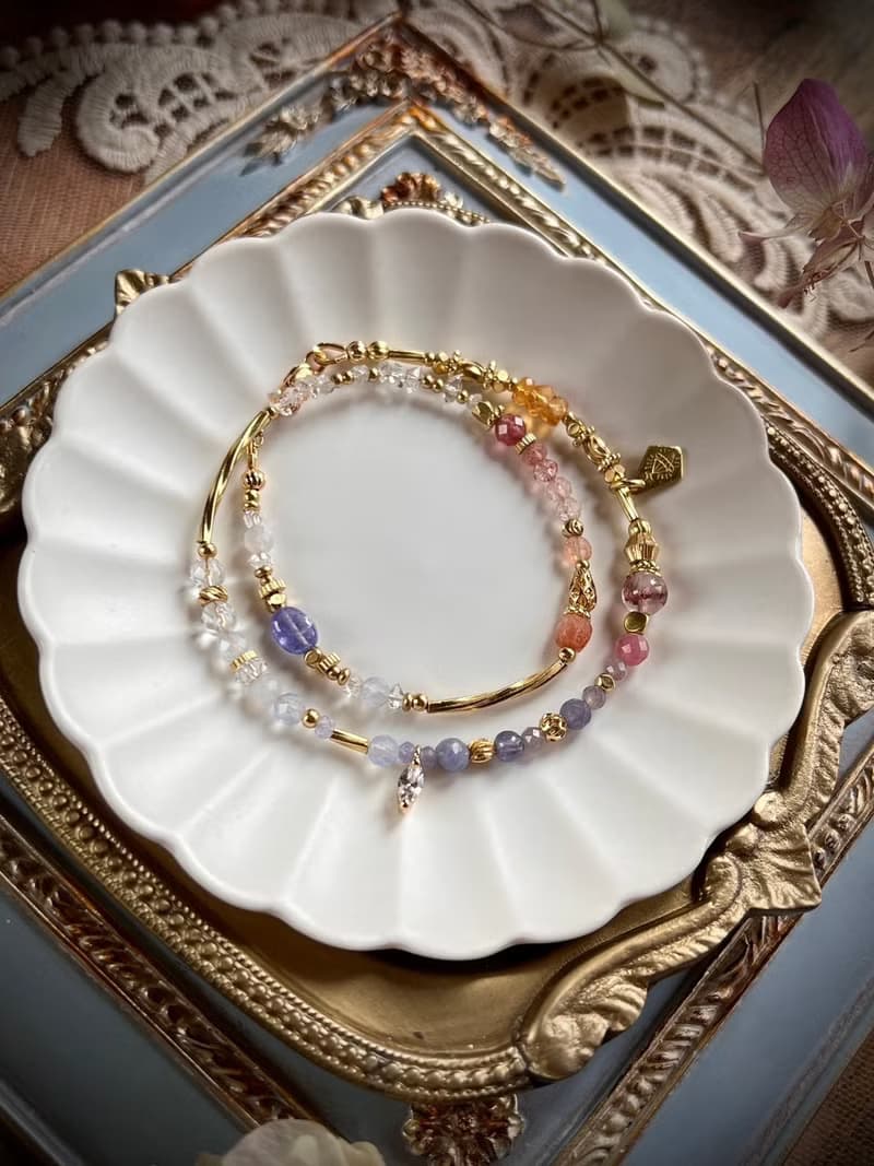 -遊樂園的邂逅-天然水晶手鏈/黃銅手鍊