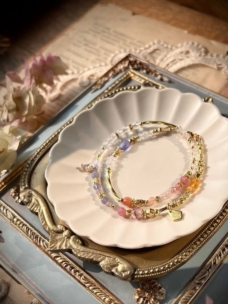 -遊樂園的邂逅-天然水晶手鏈/黃銅手鍊